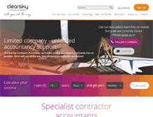Tablet Screenshot of clearskyaccounting.co.uk